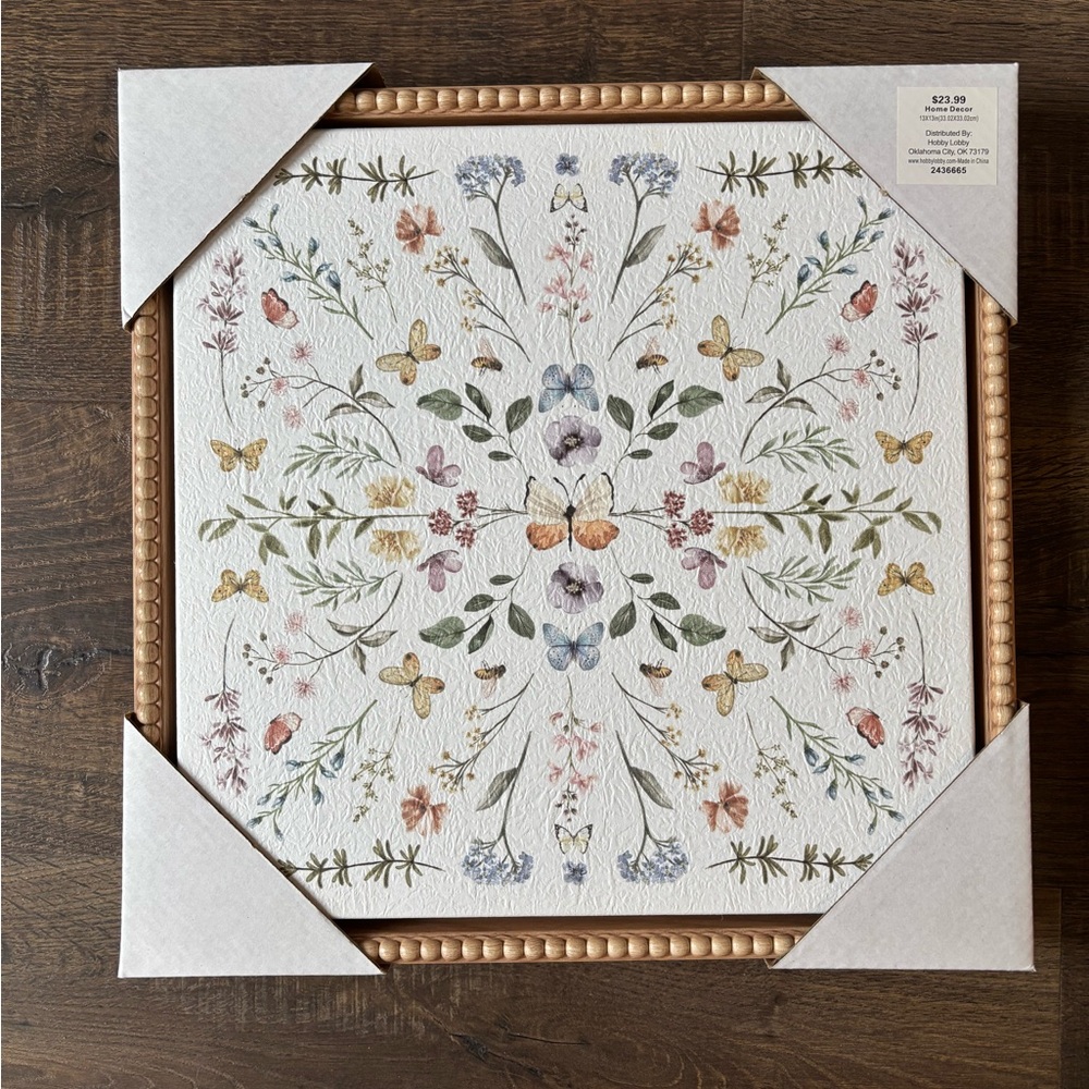 Hobby Lobby Floral Mandala Art - Multicolor